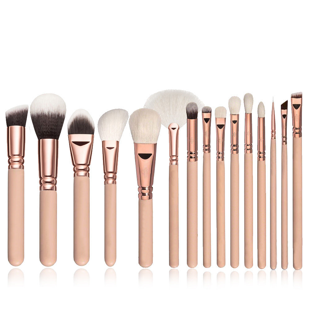 LUMIBRUSHS - 15 Piece Makeup Tool Set, Makeup Brush Set, Makeup Brush Eye, Shadow Brush