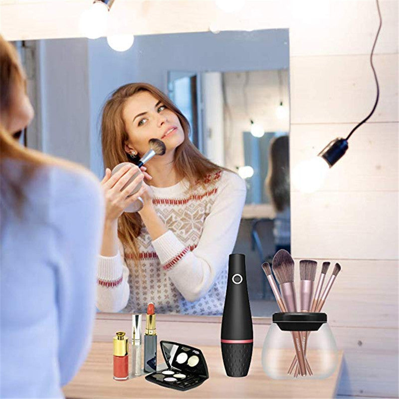 LUMIBRUSHS - Portable Electric Makeup Brush Cleaner Machine Automatic For Makeup Enthusiasts & Professionals
