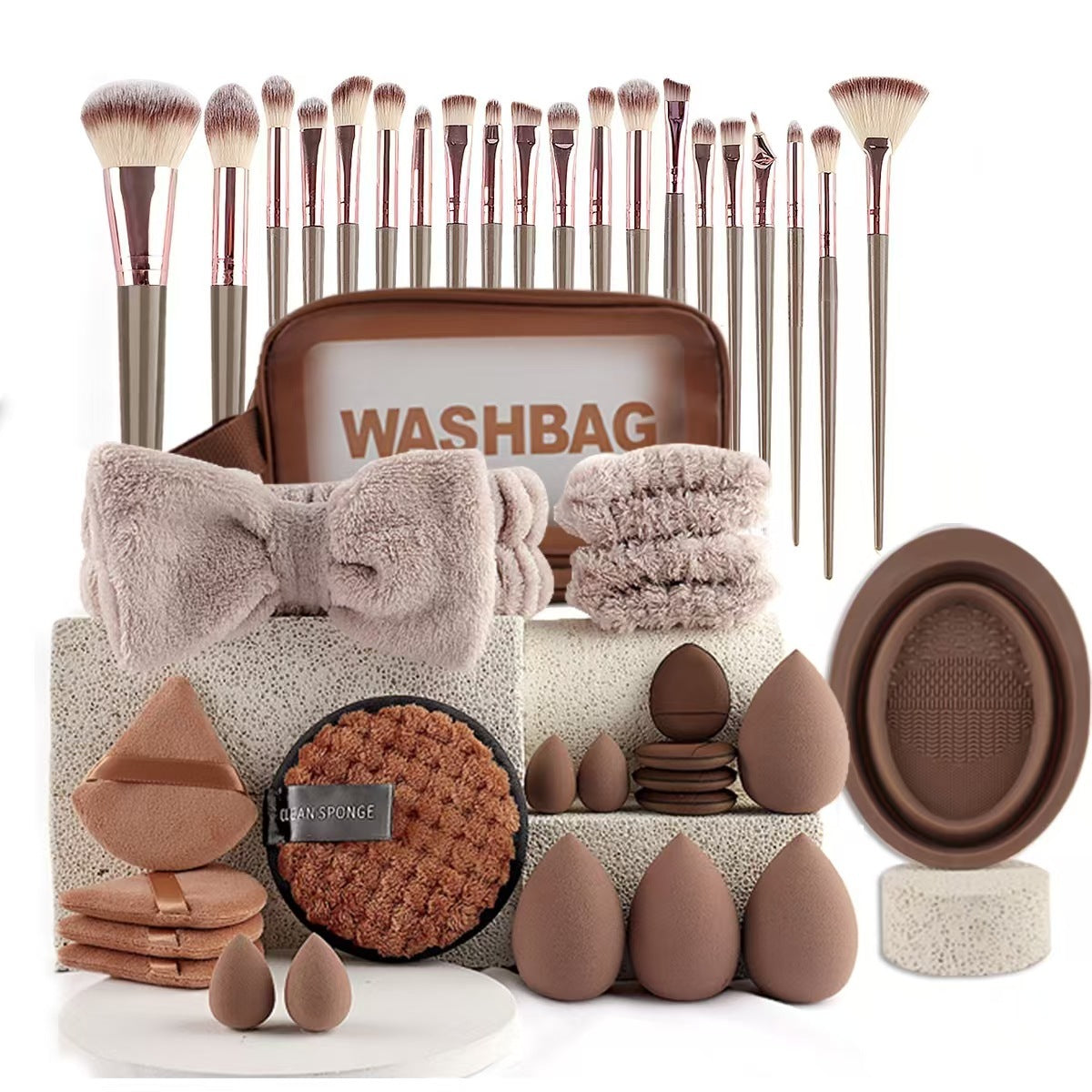 LUMIBRUSHS - Beauty Tools Major Combination Suit Face Wash Makeup Full Set