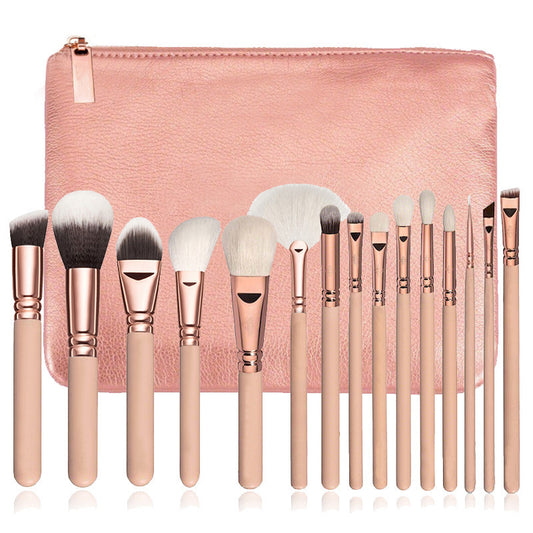 LUMIBRUSHS - 15 Piece Makeup Tool Set, Makeup Brush Set, Makeup Brush Eye, Shadow Brush