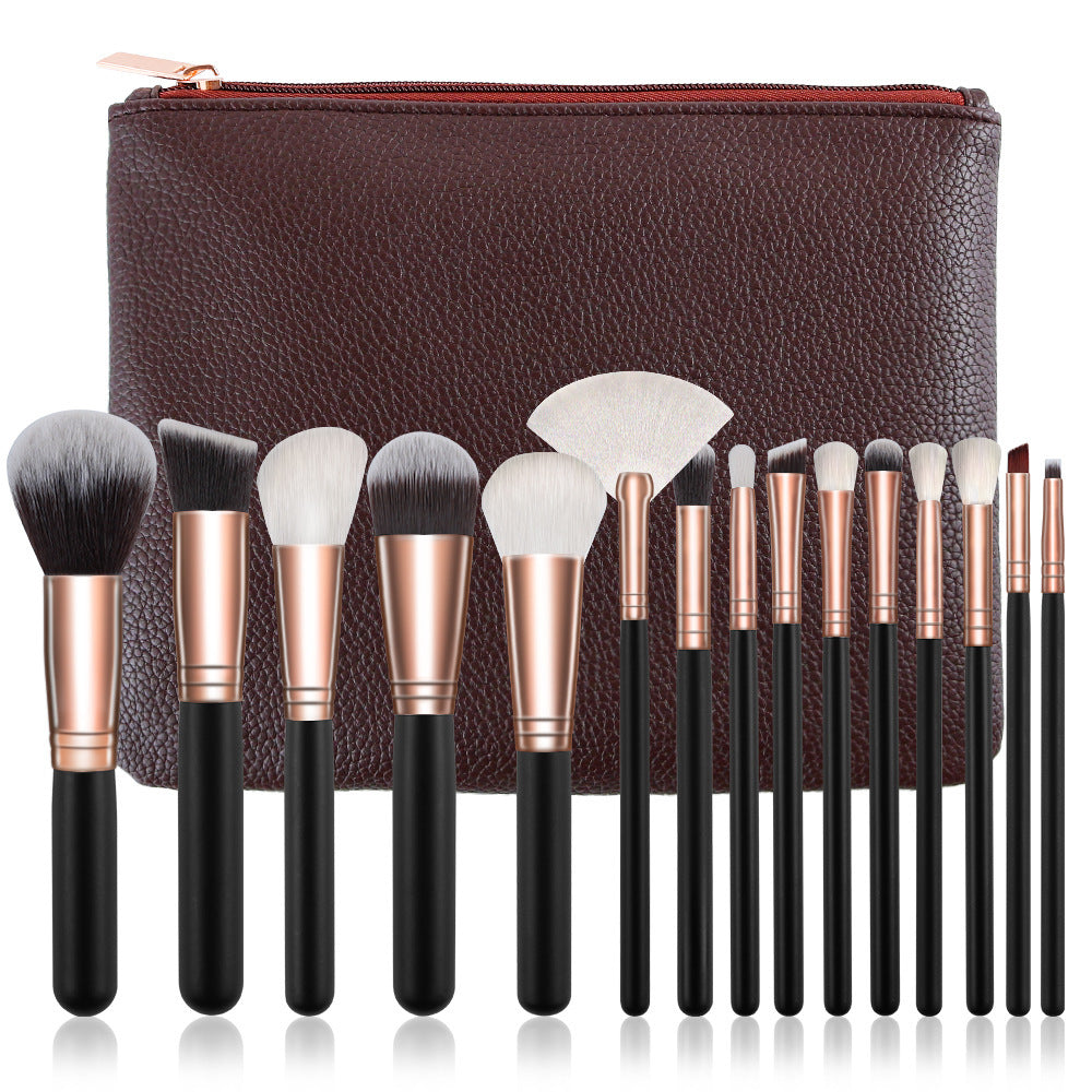 LUMIBRUSHS - 15 Piece Makeup Tool Set, Makeup Brush Set, Makeup Brush Eye, Shadow Brush