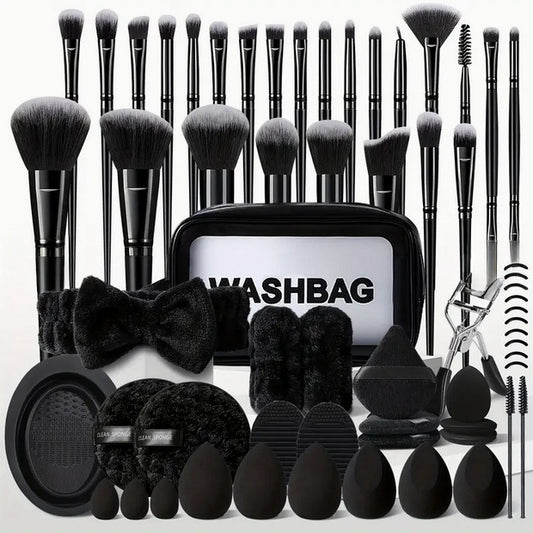 LUMIBRUSHS - 56 Piece Makeup Tool Set, Makeup Brush Set, Makeup Brush Eye, Shadow Brush